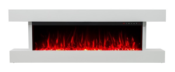 2018 NEW PREMIUM PRODUCT 60inch White Wall Mounted Electric Fire Suite 