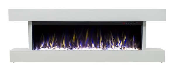 2018 NEW PREMIUM PRODUCT 60inch White Wall Mounted Electric Fire Suite 