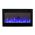 36inch Inset Black Wall Mounted Electric Fire with 3 colour Flames blue flames