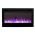 36inch Inset Black Wall Mounted Electric Fire with 3 colour Flames purple flames