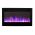 36inch Inset Black Wall Hung Electric Fire with 3 colour Flames purple flames