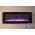 72inch large Black Wall Mounted Electric Fire with 3 colour Flames and can be inset crystals and purple flames
