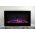 36inch Inset Black Wall Mounted Electric Fire with 3 colour Flames purples flames