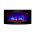 TruFlame Wall Mounted Arched Glass Electric Fire with Log Effect Purple LEDs