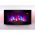 TruFlame Wall Mounted Arched Glass Electric Fire with Log Effect Red LEDs