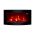 TruFlame Wall Mounted Arched Glass Electric Fire with Log Effect Orange LEDs