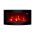 TruFlame Wall Mounted Arched Glass Electric Fire with Log Effect Orange LEDs