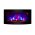 TruFlame Wall Mounted Arched Glass Electric Fire with Log Effect Light Blue LEDs