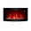 2018 NEW TruFlame 7 colour Side LEDs Wall Mounted Arched Glass Electric Fire with Pebble Effect on wall