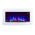 TruFlame 7 colour Side LEDs Wall Mounted Arched White Glass Electric Fire with Log Effect pink side leds