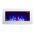 TruFlame 7 colour Side LEDs Wall Mounted Arched White Glass Electric Fire with Pebble Effect purple side leds