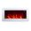 TruFlame 7 colour Side LEDs Wall Mounted Arched White Glass Electric Fire with Pebble Effect blue sides