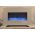 90cm White Wall Mounted Electric Fire with 10 colour Flames blue flames and stand