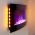 TruFlame LED Side Lit (7 colours) Wall Mounted Arched Glass Electric Fire with Pebble Effect yellow side leds