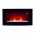 TruFlame LED Side Lit (7 colours) Wall Mounted Arched Glass Electric Fire with Pebble Effect side view